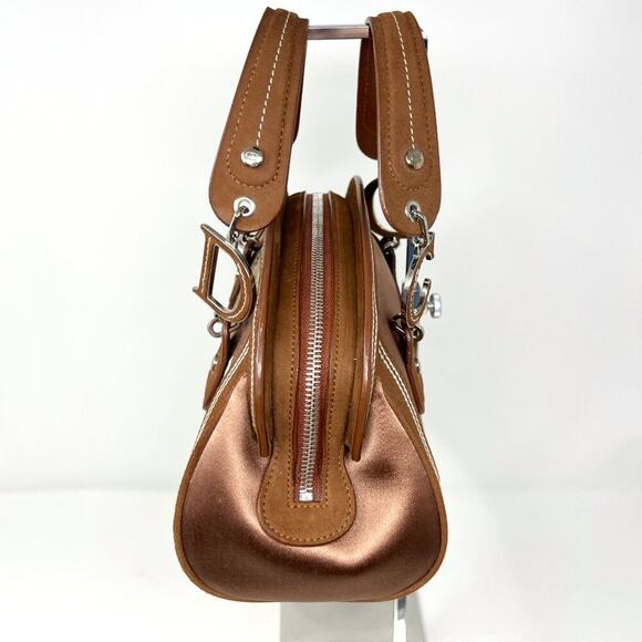 Rare Dior 2005 Galliano Embroidered Satin Floral Bag Limited Edition - Picture 3 of 10